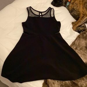 Black Children’s dress, formal, mesh/solid, worn once